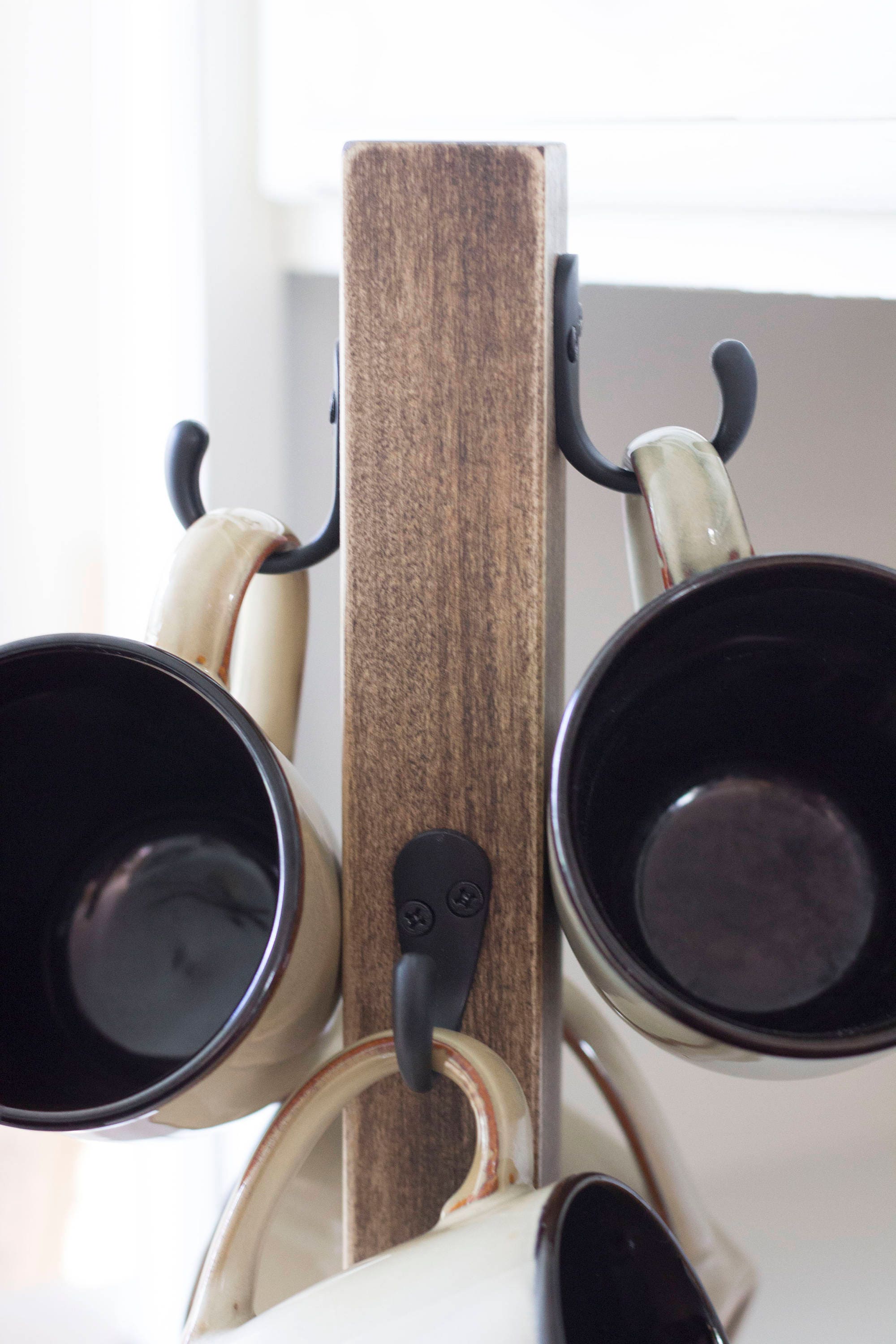 Rustic 4 Coffee Cup Mug Stand Coffee Mug Tree Coffee Mug Etsy Canada