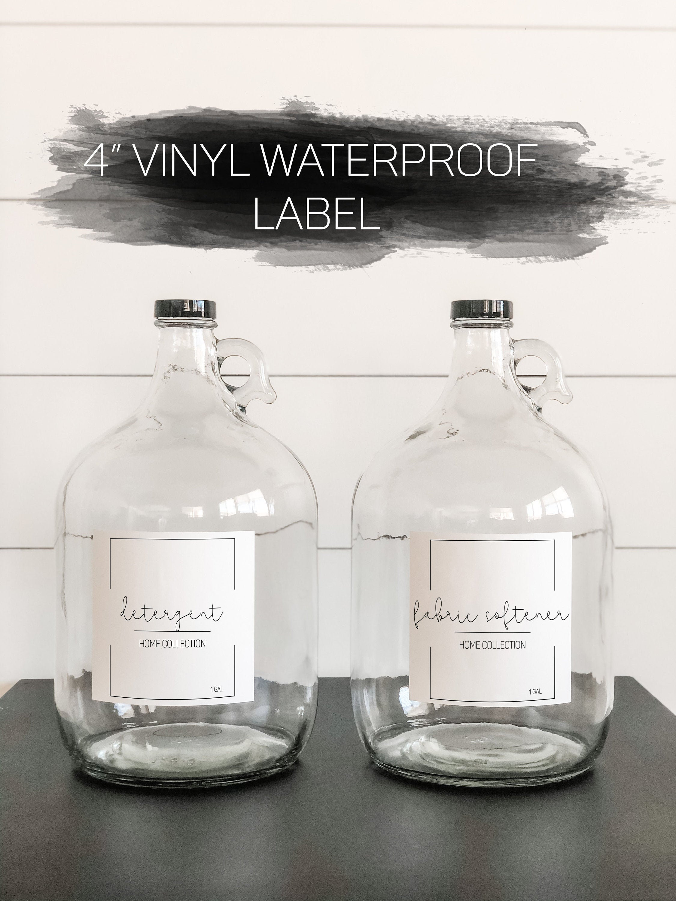 4 Waterproof Minimal Label Shampoo Label Bathroom Etsy