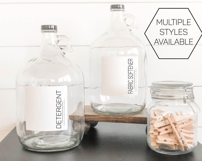 Gallon Laundry Detergent Dispenser Gallon Refillable Glass Etsy