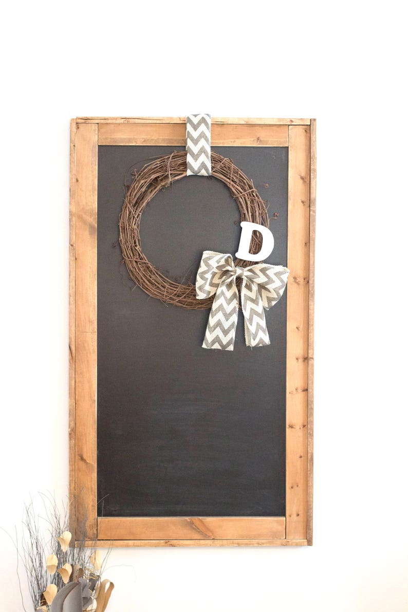 Farmhouse Framed Chalkboard Rustic Memo Board Distressed Etsy