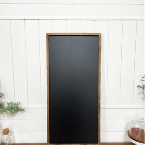 Farmhouse Framed Chalkboard | Home Office Chalkboard | Rustic Memo Board | Wood Menu Board |  Message Board | Homeschool Chalkboard