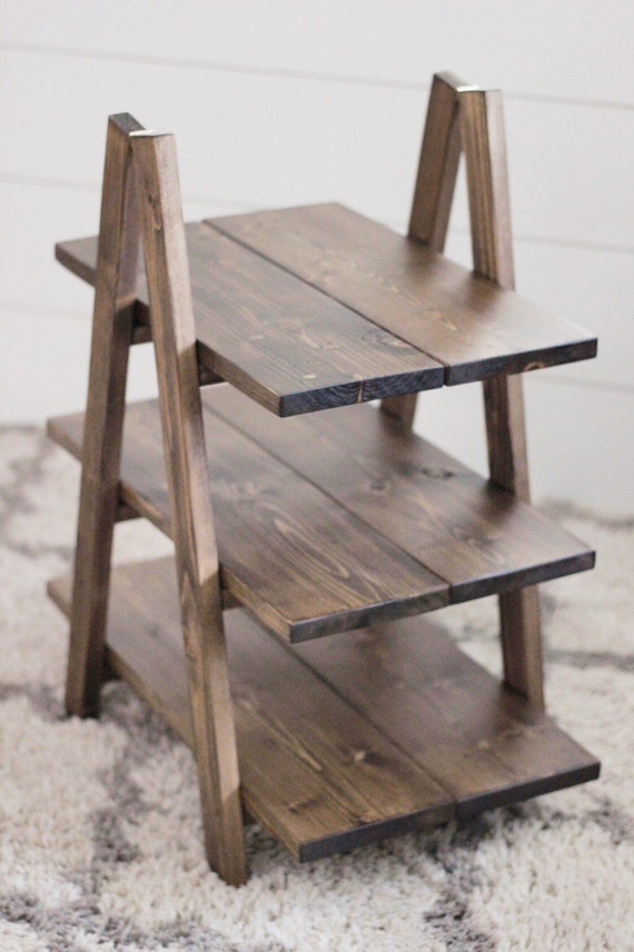 Double Planked 3 Tier Cupcake Stand Holiday Display Rustic Etsy