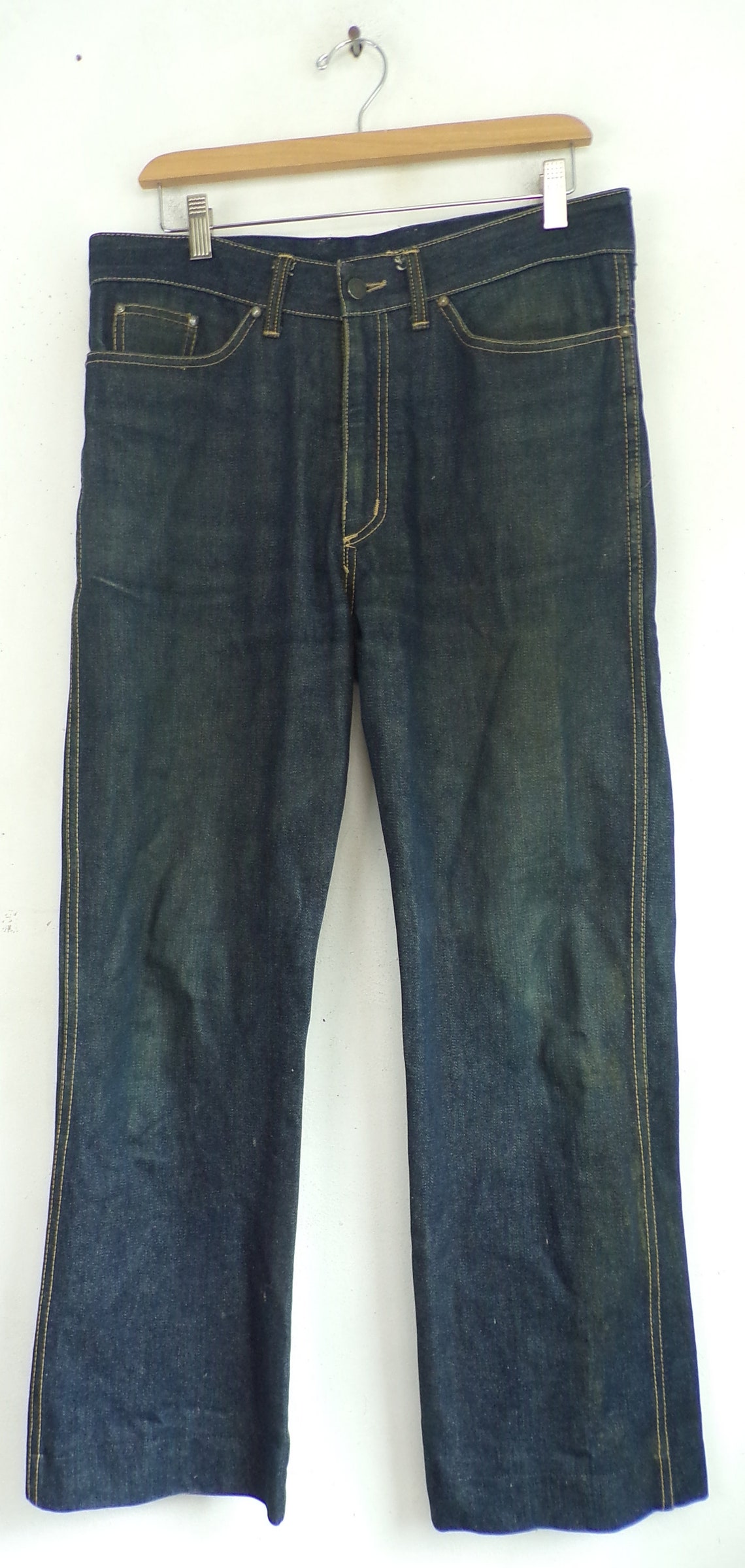Vintage Mens Dark Wash Jeans Sasson Brand 34 Waist Jeans | Etsy