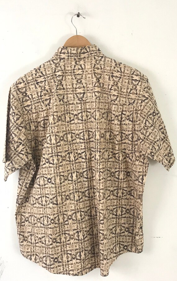 Vintage Mens Abstract Print Shirt , 90sButton Dow… - image 5