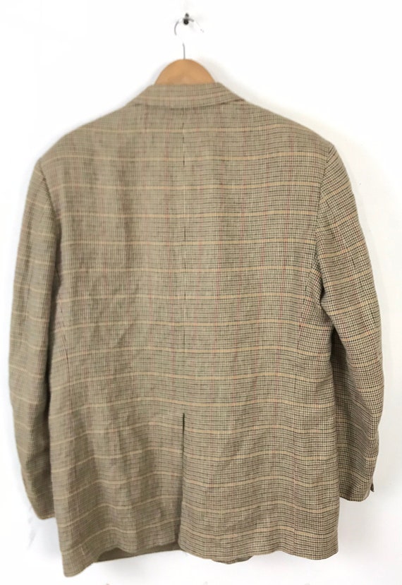 90s Brooks Brothers Brown Houndstooth Sport Coat … - image 7