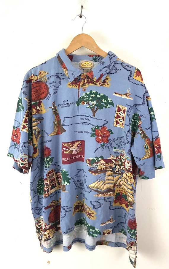 Vintage Mens Reyn Spooner Hawaiian Shirt XXL, Pla… - image 2