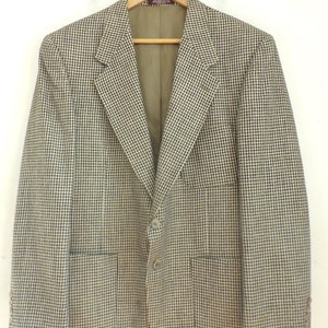 Vintage Mens Tweed Sport Coat, 80s Black Gold Cream Blazer Size 40R, Evan Picone Tweed Sport Coat, Gold Tweed Sport Coat, Formal Sport Coat