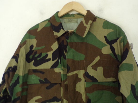 Vintage Mens Camo Jacket , US Navy Jacket Size Me… - image 3