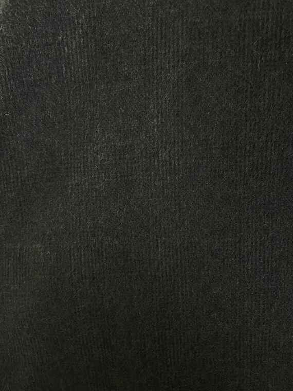 60s Black Plaid Wool Overcoat Mens Size XL, Vinta… - image 5