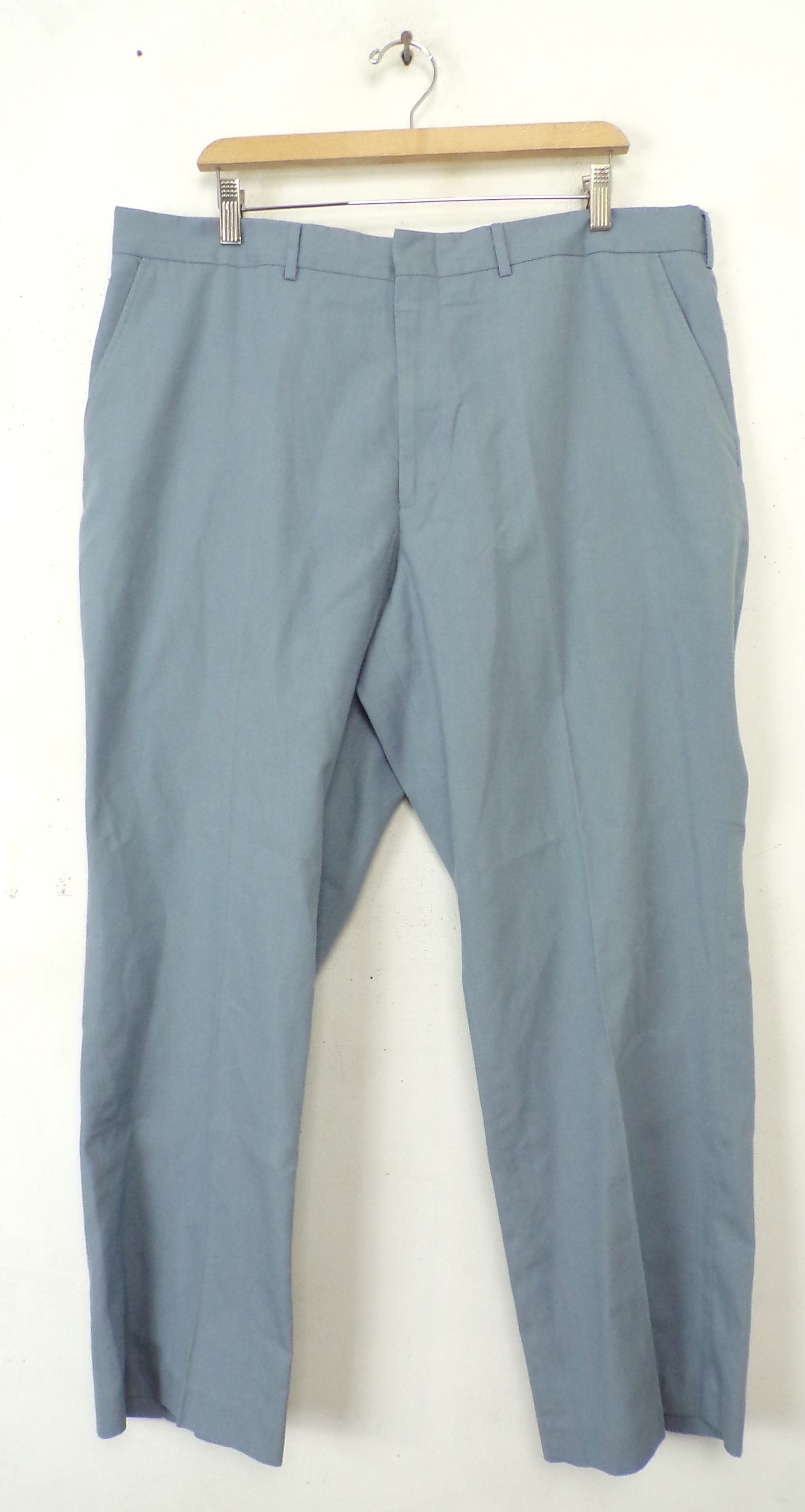 Vintage Mens Blue Gray Pants ,size 40x28, Mens Blue Pants, Medium Blue