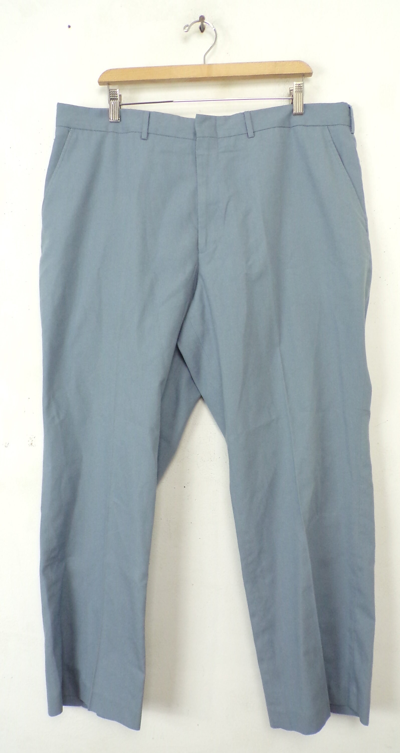 Vintage Mens Blue Gray Pants size 40x28 