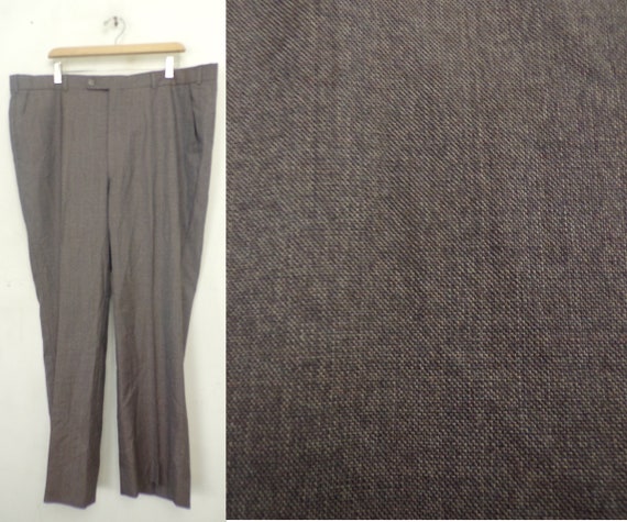 Vintage Purple Gray Pants Mens Size 42x30, Purple