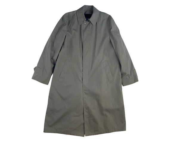 80s Kuppenheimer Gray Trench Coat Size 42L, Vintage B… - Gem