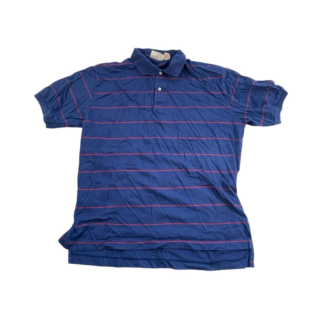 Red & Blue Stripe Patterned Polo main image 1
