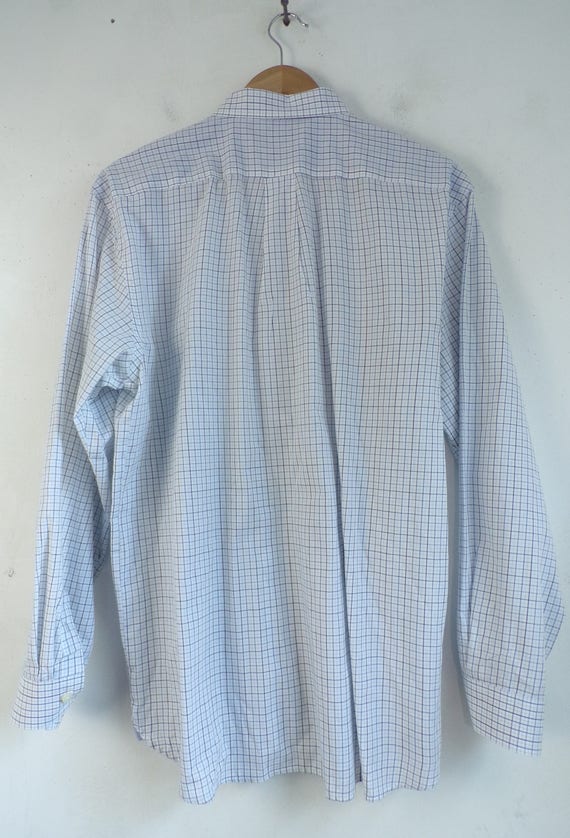 Vintage Mens Plaid Shirt, 90s Van Heusen Original… - image 6