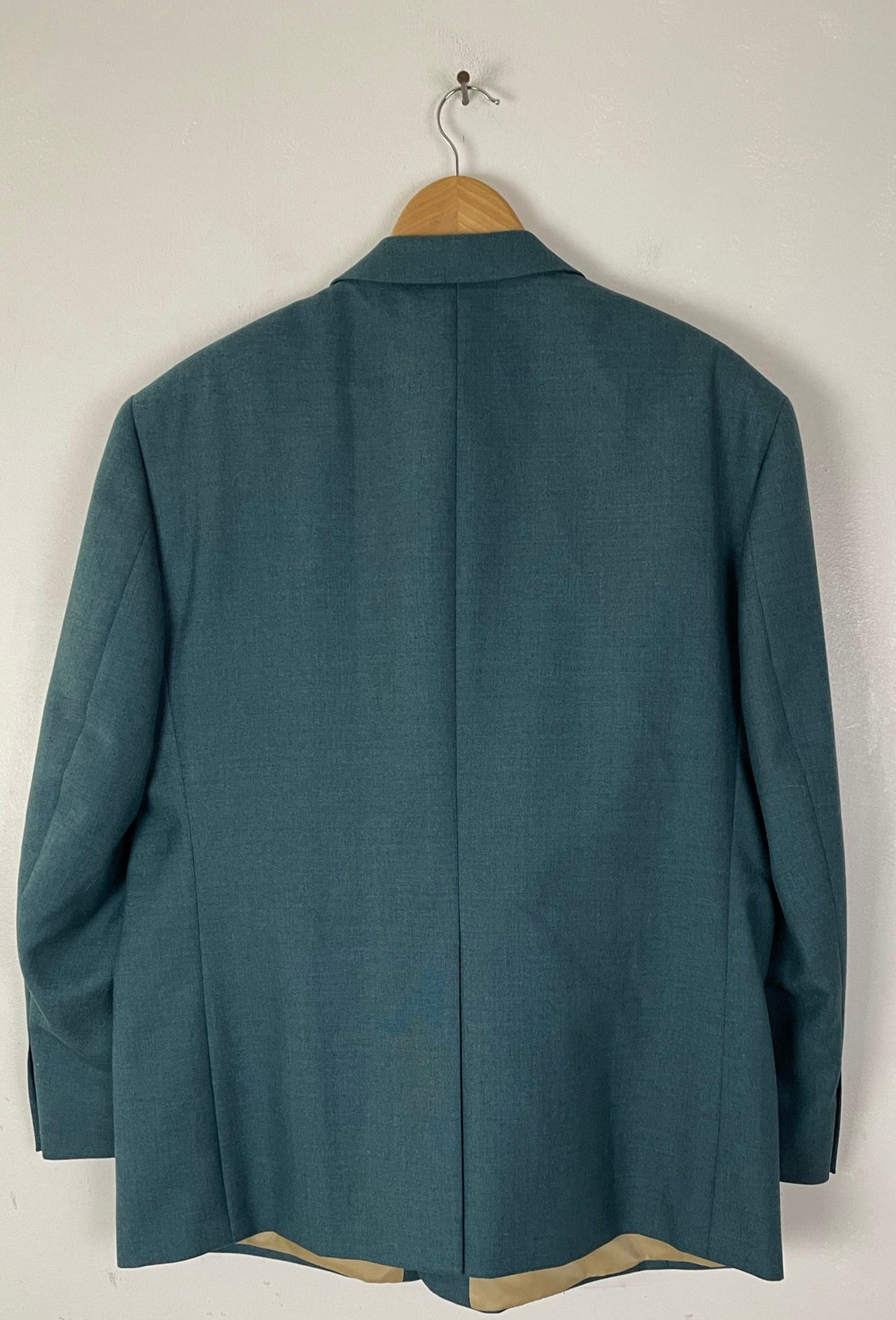 Vintage Dark Teal Sport Coat With Gold Buttons Mens Size 46S - Etsy