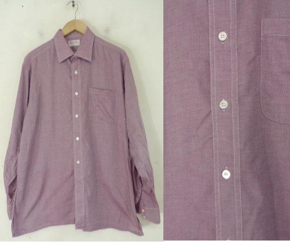 Vintage Mens Purple Dress Shirt Size 