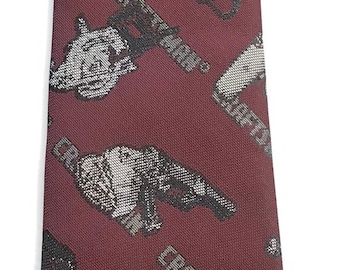 Vintage Craftsman Tools Tie,Ralph Marlin Necktie, Craftsman Tools, Power Tools Tie, Work Tools, Handyman, Construction Tie