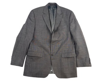 Vintage gris Blazer hombres tamaño 40R, clásico gris hombres deporte abrigo, casual business blazer