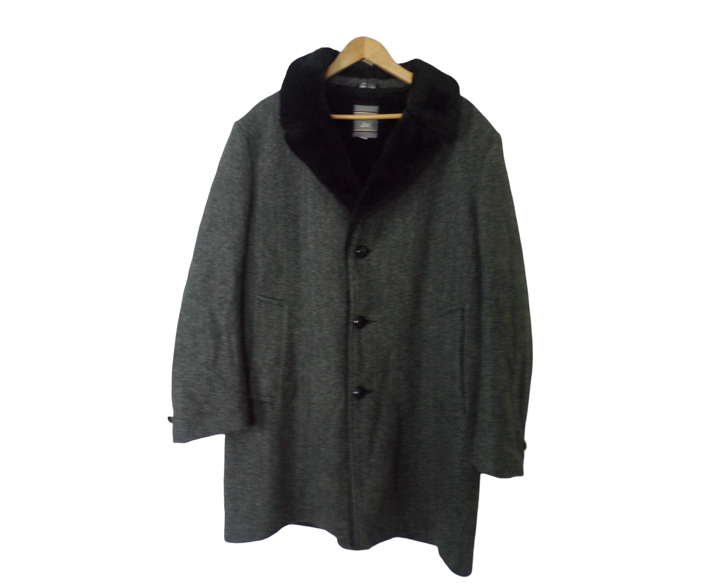 ルミニョン　tweed fur snow jacket&pocket fur ルミニョンtweed fur snow jacket pocket fur op