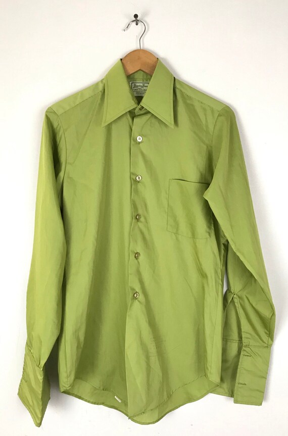 Vintage Mens French Cuff Shirt 1960s 