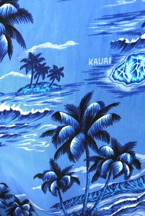 Vintage Palm Tree Beach Hawaiian Shirt Mens 3XL, … - image 4