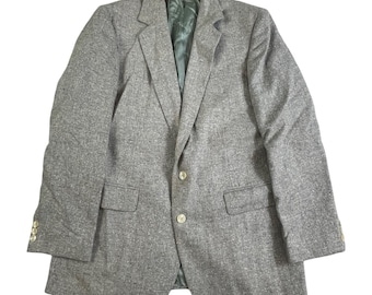 80s Speckled Wool Sport Coat | Vintage Haggar Imperial, Size 38