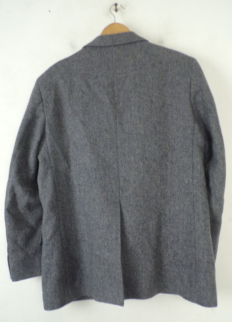 Gray Tweed Preppy Vintage Gray Tweed Sport Coat Mens 44R Formal Wool Blazer Gray Sport Coat Gray Wool,90s Sport Coat Tweed Sport Coat