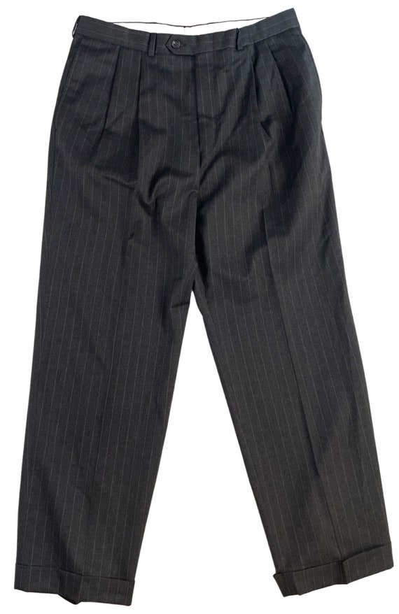 Vintage Ralph Lauren Dark Gray Pinstriped Suit Me… - image 6