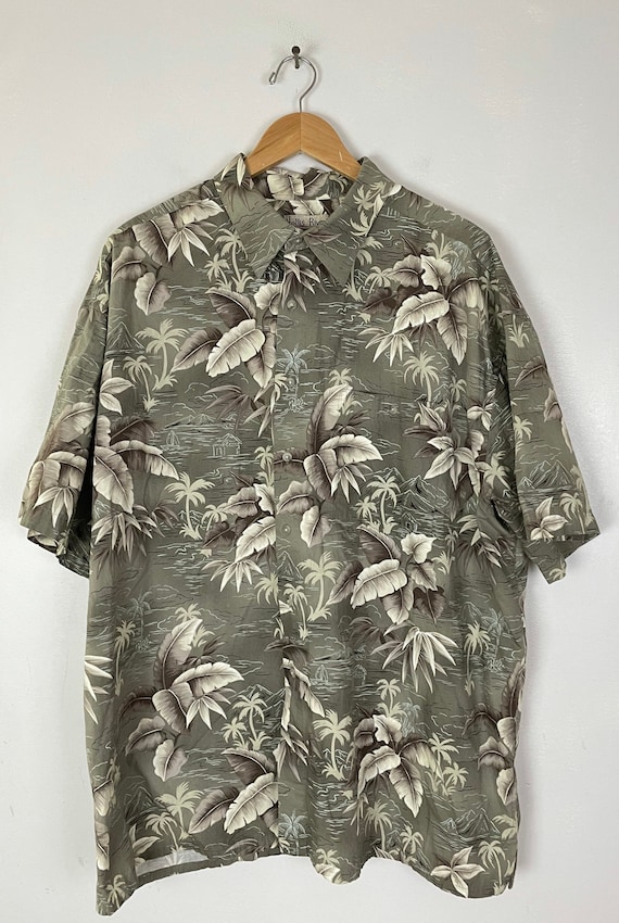 Island Palm Tree Hawaiian Print Men's Boots