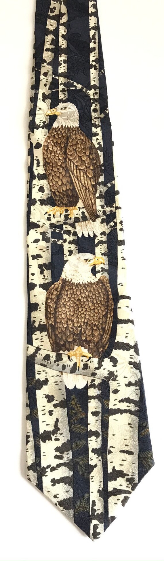 1996 Forest of Eagles Tie, Bald Eagles Tie, Fores… - image 2