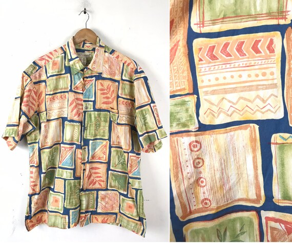 Vintage Tori Richard Hawaiian Shirt Mens 90s Colorful | Etsy