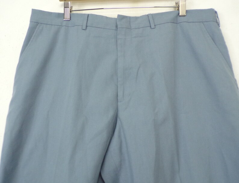 Vintage Mens Blue Gray Pants ,size 40x28, Mens Blue Pants, Medium Blue