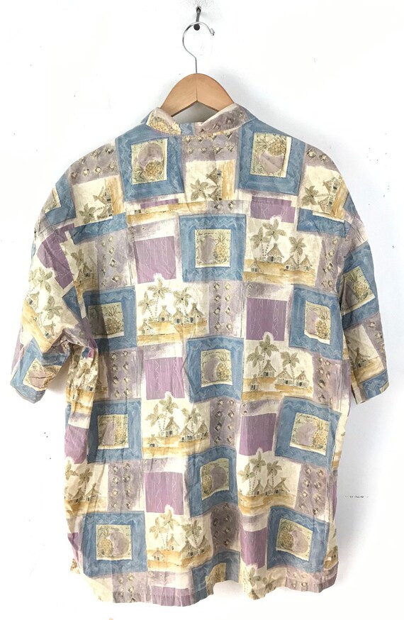 Vintage Mens Tori Richard Hawaiian Shirt, 90s Tik… - image 5