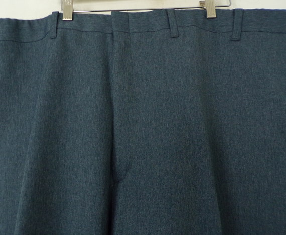 Vintage Mens Pants 54 Waist x 25 Inseam,  Dark Bl… - image 3