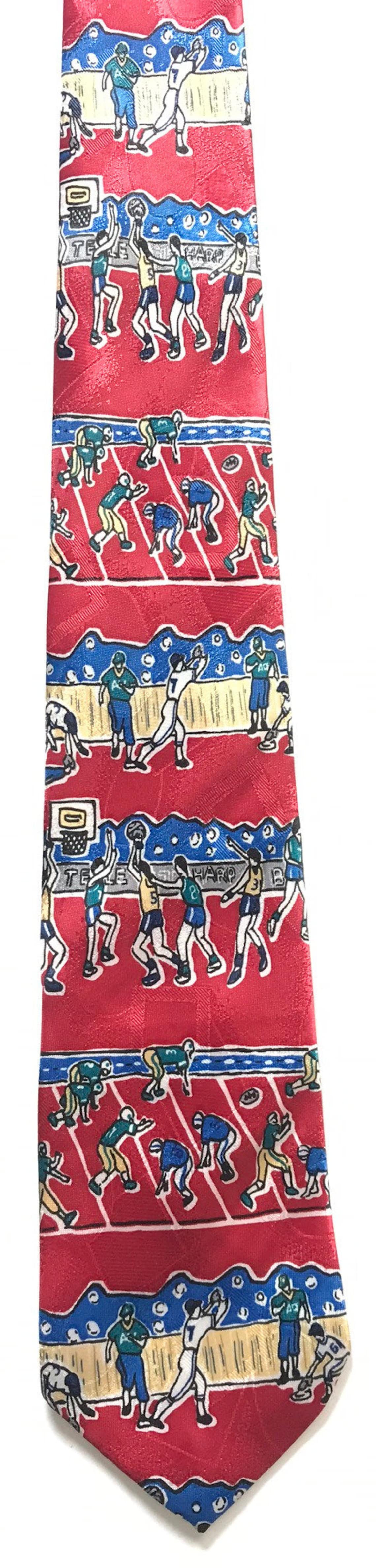 90s Sports Boys Tie Sports Necktie Baseball Football Etsy