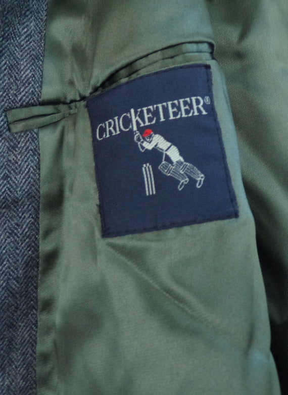 Vintage Mens Wool Coat, 1970s Cricketeer Dark Gra… - image 9