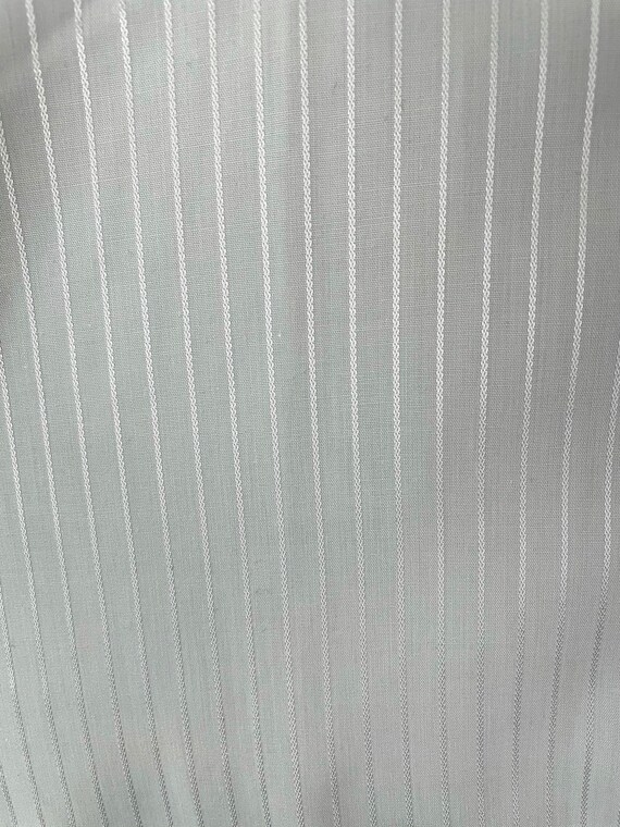 Vintage Silver Striped Dress Shirt Mens Size 16 3… - image 4