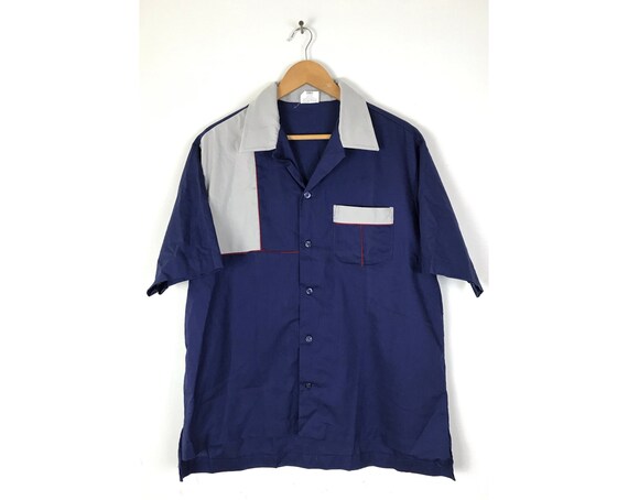 Vintage 80s King Louie Bowling Shirt Mens Large, N