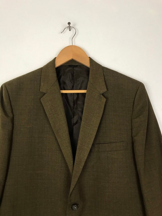 70's Men's Brown Check Tweed Sports Coat by Levins Brothers, Inc.