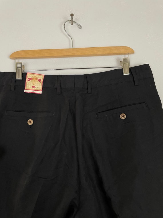 Vintage Black Pleated Classic Fit Shorts Mens Siz… - image 5