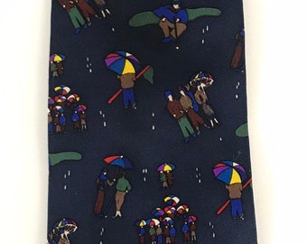 Corbata de golf Wet Fairways de 1993, corbata vintage de golf, corbata con estampado colorido, regalo para golfistas, regalo para el Día del Padre, corbata de golf Wet Fairways, corbata original, corbata de los 90