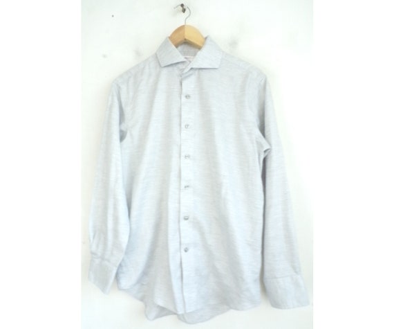 Vintage Men s Dress Shirt Light Gray Size 15.5 32 33 Classic Mens Dress Shirt 90s Light Gray Dress Shirt Formal Event Dress Shirt Etsy Canada