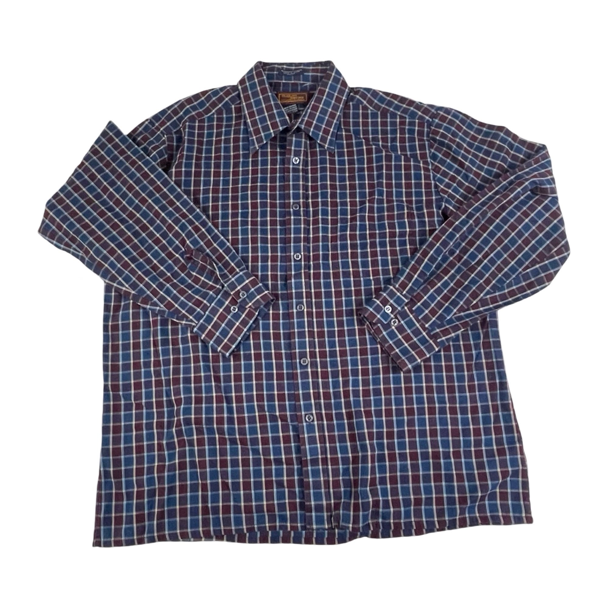 Chemise Homme à Carreaux Rouge/Blanc Manches Courtes FULL CIRCLE - Taille XL - Style Années 90