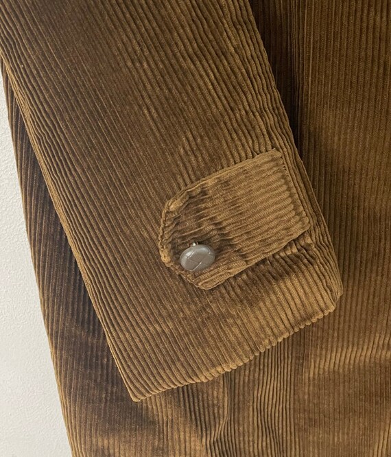 70s Brown Corduroy Coat Mens Size Small/Medium, V… - image 7