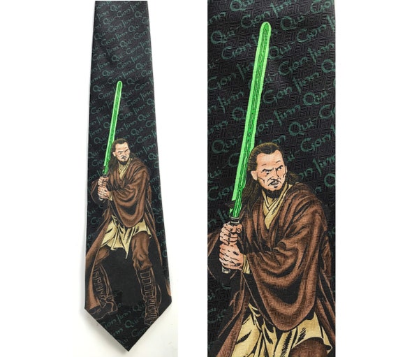 1999 Ralph Marlin Star Wars Qui-Gon Jinn Tie, Vint