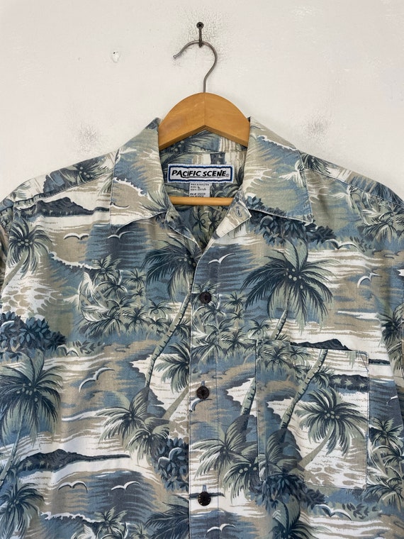 Vintage Palm Tree Island Hawaiian Shirt Mens Larg… - image 3