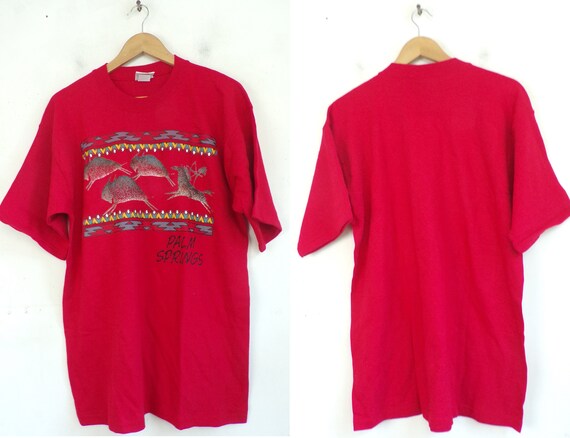 Vintage Palm Springs TShirt , 90s Aztec Print Shi… - image 2