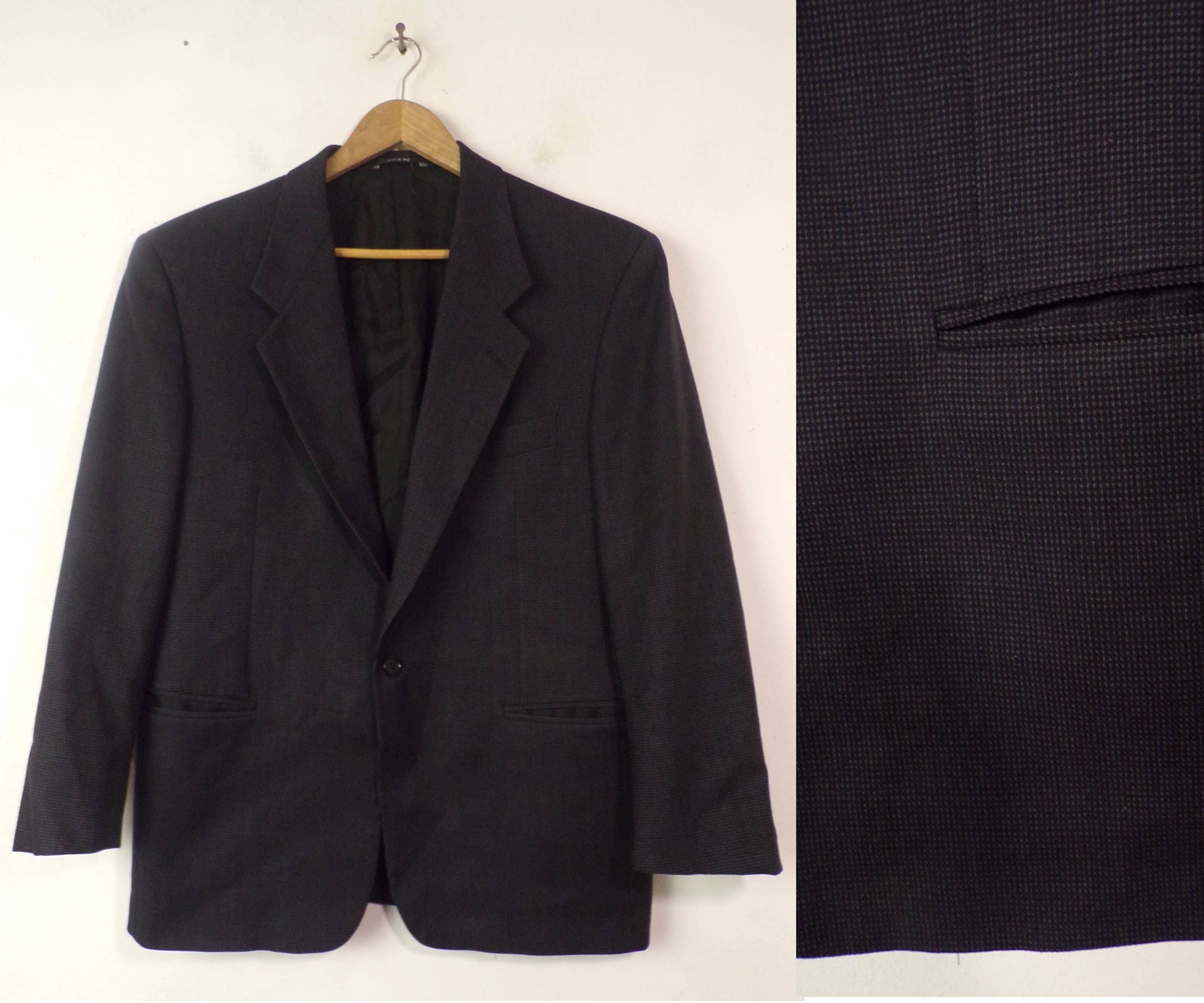 80 s noir & gris laine Blazer pour homme taille 40, Blazer à motifs, Sport noir manteau, Blazer en laine, manteau de Sport pour homme, Blazer classique, High End, années 80 80 s laine noir & gris laine s Blazer pour homme taille 40, Blazer à motifs, Sport noir manteau, Blazer en laine, manteau de Sport pour homme, Blazer classique, High End, années 80 d172b9