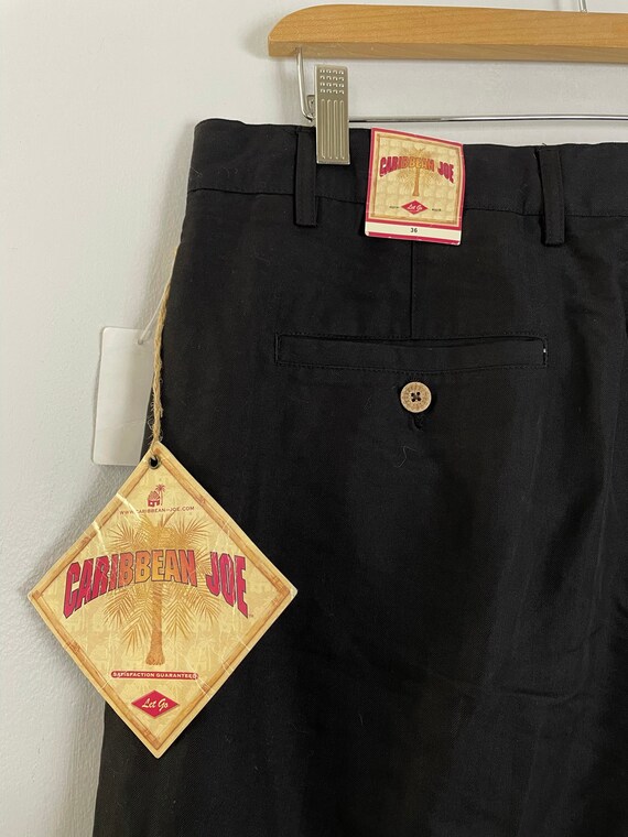 Vintage Black Pleated Classic Fit Shorts Mens Siz… - image 6